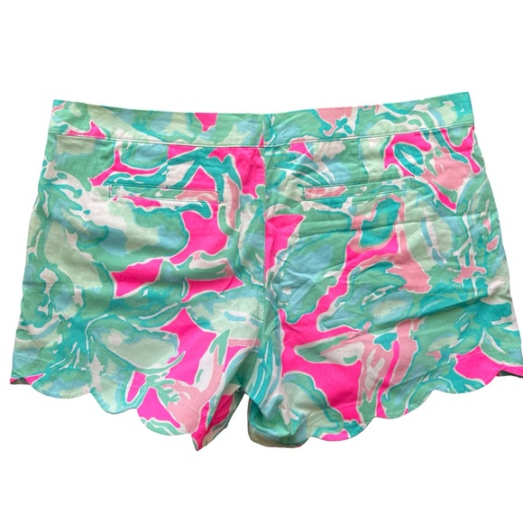 Lilly Pulitzer Buttercup Scallop Billy Blue Shorts Size 16 - Picture 4 of 9
